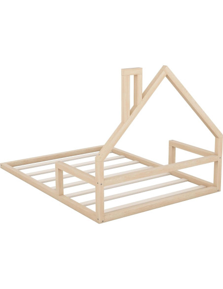 Cama de Suelo Completo MERITLINE con Cabecero Casa Natural Cama de Suelo Completo MERITLINE con Cabecero Casa Natural