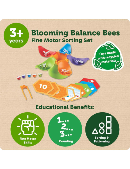 Juego de Clasificación de Abejas Learning Resources - Motricidad Fina Juego de Clasificación de Abejas Learning Resources - Motricidad Fina