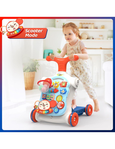 Andador 5 en 1 CUTE STONE para Niños - Juguete de Empuje Azul Andador 5 en 1 CUTE STONE para Niños - Juguete de Empuje Azul