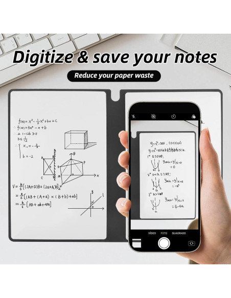 Cuaderno Borrable Reutilizable Sopoloray A5 Negro con Bolígrafo Cuaderno Borrable Reutilizable Sopoloray A5 Negro con Bolígrafo
