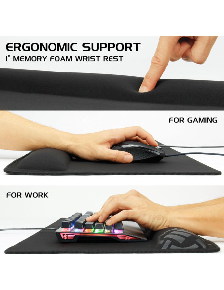 Almohadilla XXL para Mouse ENHANCE con Soporte Ergonómico Almohadilla XXL para Mouse ENHANCE con Soporte Ergonómico