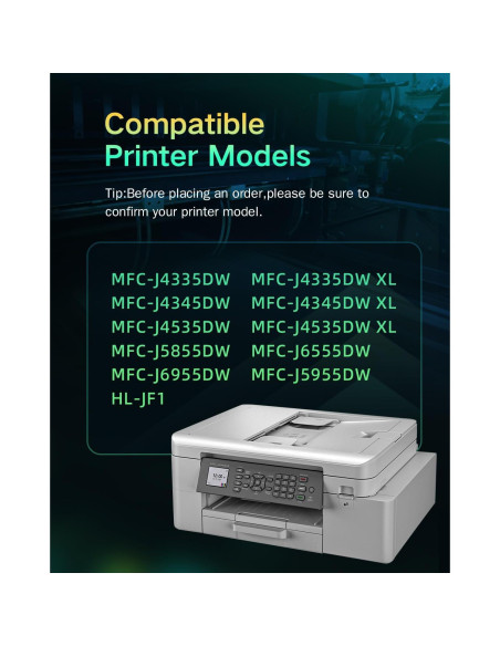 Cartuchos de tinta MOGUTOU LC406XL compatibles para Brother - 4 unidades Cartuchos de tinta MOGUTOU LC406XL compatibles para Brother - 4 unidades