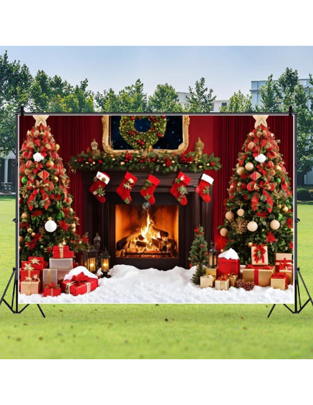 Fondo de Fotografía Navideño Mestiker 210x150cm Vinilo Fondo de Fotografía Navideño Mestiker 210x150cm Vinilo