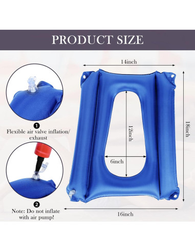 Cojín Inflable Antiescaras Namalu Azul 45.7x39.9cm