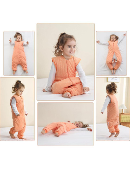 Saco de Sueño LAT para Bebés 2.5 TOG Naranja Corazón Saco de Sueño LAT para Bebés 2.5 TOG Naranja Corazón