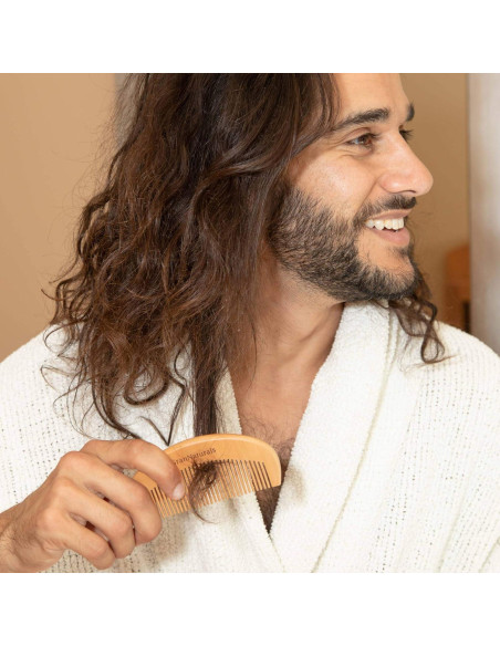 Peine de Madera GranNaturals para Desenredar Cabello Húmedo o Seco Peine de Madera GranNaturals para Desenredar Cabello Húmedo o Seco