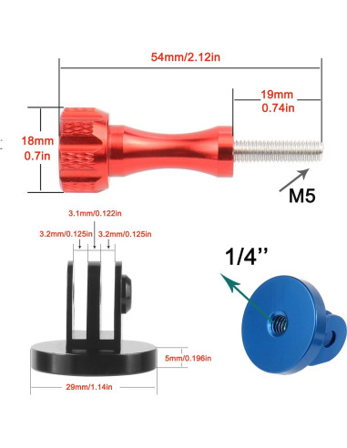 Adaptador de Montaje en Trípode Sinyutia para GoPro e Insta360