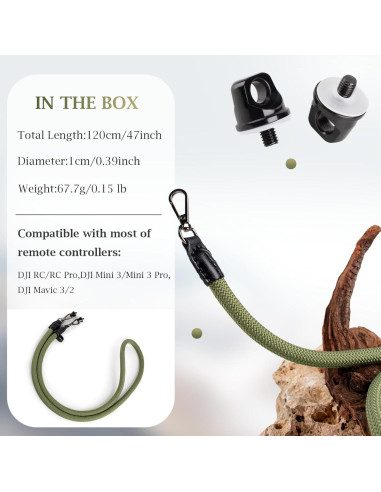 Cinta de Cuello VOVMOEYA para Controladores DJI RC/RC 2 - Verde