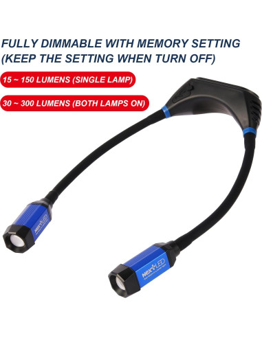 Luz de Trabajo de Cuello Recargable NextLED NT-6633 IPX4 2000mAh