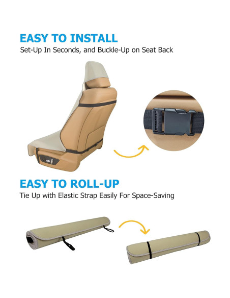 Cubierta de Asiento de Coche COVERNAT Khaki Resistente al Agua Cubierta de Asiento de Coche COVERNAT Khaki Resistente al Agua