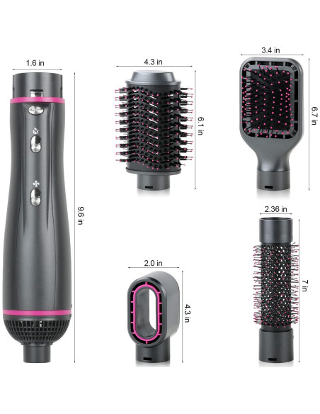 Cepillo Secador WeChip 4 en 1 con Iones Negativos - Gris Cepillo Secador WeChip 4 en 1 con Iones Negativos - Gris