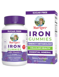 Gominolas de Hierro MaryRuth 60 Unidades Veganas Sin Azúcar