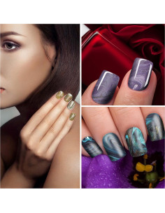 Calcomanías de Uñas de Mármol YECIRALA 336 Pcs con Lima 2