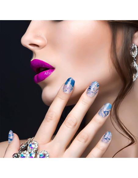 Calcomanías de Uñas de Mármol YECIRALA 336 Pcs con Lima Calcomanías de Uñas de Mármol YECIRALA 336 Pcs con Lima