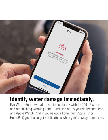 Detector de Fugas de Agua Eve Water Guard 2m Bluetooth HomeKit