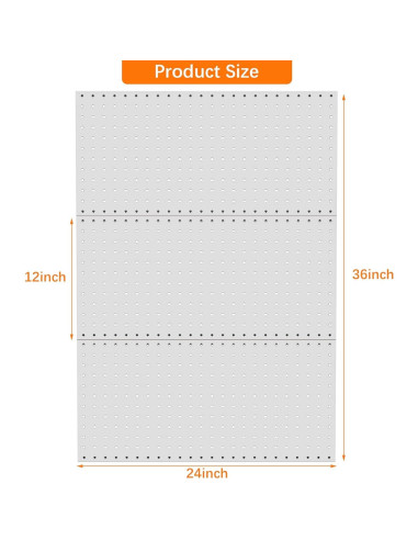 Paneles de Metal TORACK 3 Pcs para Almacenamiento de Herramientas