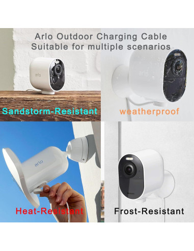 Cargador Arlo Pro GGRD 5V 2A con Cable de 3m Resistente
