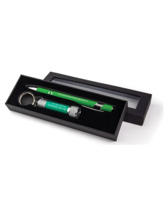 Conjunto Bolígrafos y Linterna Cristiana Verde - Regalo Inspirador