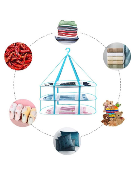 Estante de Secado Plegable 3 Niveles Moda y Estilo de Vida Estante de Secado Plegable 3 Niveles Moda y Estilo de Vida