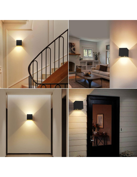 Luz de Pared con Sensor de Movimiento SURPALIG 6000mAh LED Negra Luz de Pared con Sensor de Movimiento SURPALIG 6000mAh LED Negra