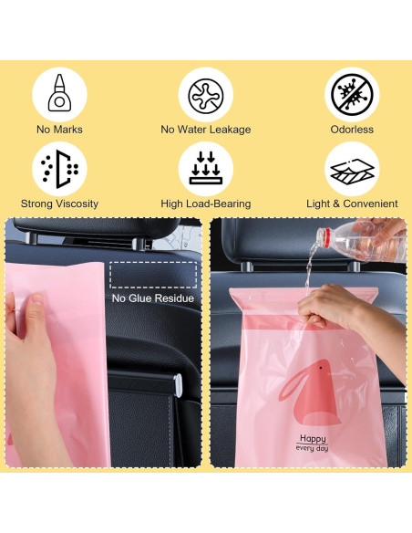 105 Bolsas de Basura Autoadhesivas HOFURME para Auto Impermeables 105 Bolsas de Basura Autoadhesivas HOFURME para Auto Impermeables