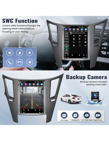 Estéreo de Coche Android SIXWIN 9.7" para Subaru 2010-2014 Estéreo de Coche Android SIXWIN 9.7" para Subaru 2010-2014