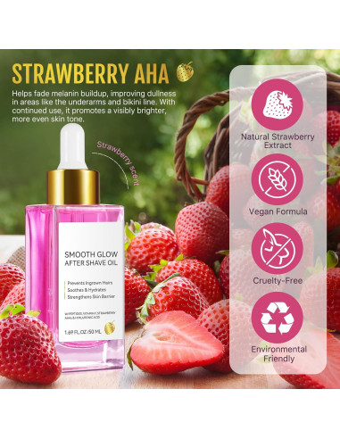 Aceite After Shave Pegciz Fresa y Vainilla 50ml Hidratante