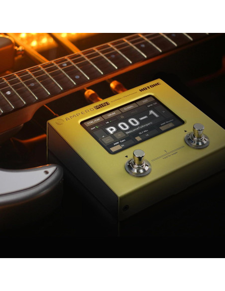 Procesador de Bajo Hotone Ampero Mini 9V Pantalla Táctil Procesador de Bajo Hotone Ampero Mini 9V Pantalla Táctil