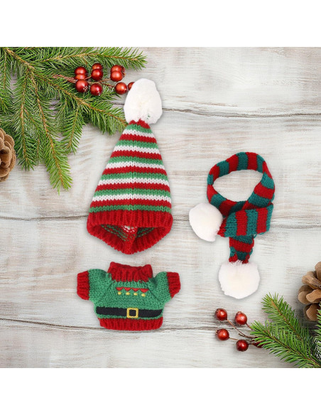 Conjunto de Ropa de Navidad para Muñeca Fukaisu 15-17cm Conjunto de Ropa de Navidad para Muñeca Fukaisu 15-17cm