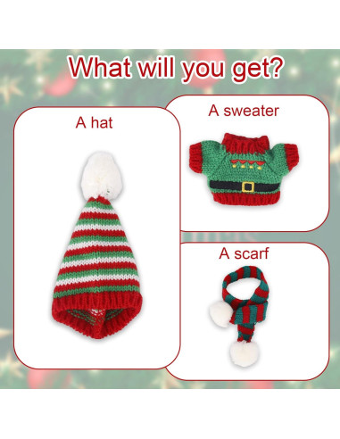 Conjunto de Ropa de Navidad para Muñeca Fukaisu 15-17cm