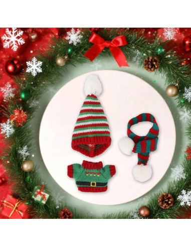 Conjunto de Ropa de Navidad para Muñeca Fukaisu 15-17cm