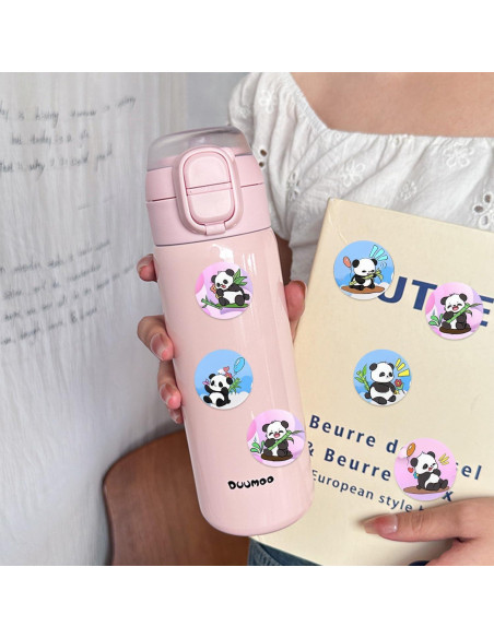 500 Pegatinas de Panda Lindas SSNLNBF 2.54 cm Impermeables 500 Pegatinas de Panda Lindas SSNLNBF 2.54 cm Impermeables