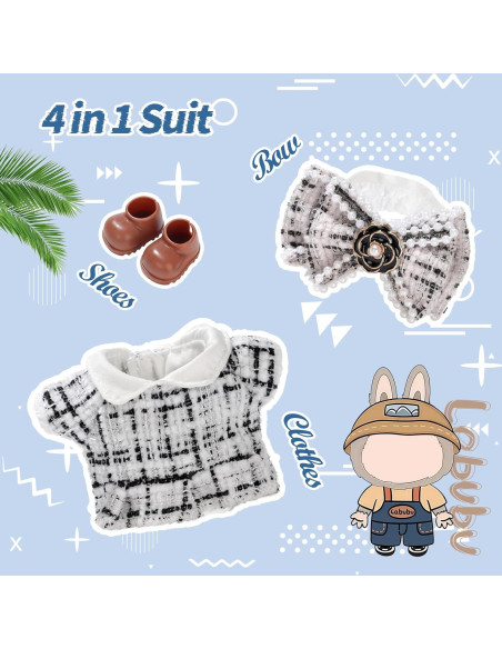 Conjunto de Ropa para Muñeca IGINOA 17cm Accesorios Chic Conjunto de Ropa para Muñeca IGINOA 17cm Accesorios Chic
