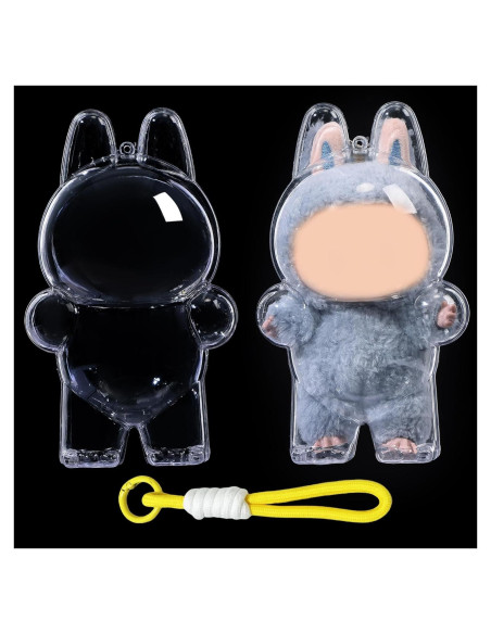 Funda Protectora de Acrílico Transparente LABUBU para Muñeca Funda Protectora de Acrílico Transparente LABUBU para Muñeca