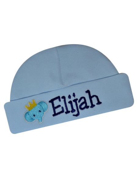 Sombrero Bordado Personalizado para Bebés Funny Girl Azul Sombrero Bordado Personalizado para Bebés Funny Girl Azul