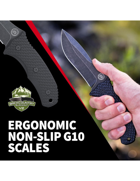 Cuchillo Fijo Off-Grid Blackout V2 Cryo D2 11.43cm Camping Cuchillo Fijo Off-Grid Blackout V2 Cryo D2 11.43cm Camping