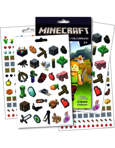 Pegatinas Minecraft - 295 Coloridas y Divertidas