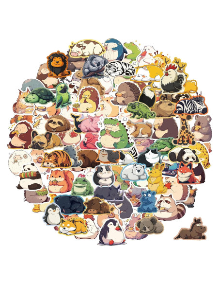 100 Stickers de Animales LIAOWL - Vinilo Impermeables Multicolor 100 Stickers de Animales LIAOWL - Vinilo Impermeables Multicolor