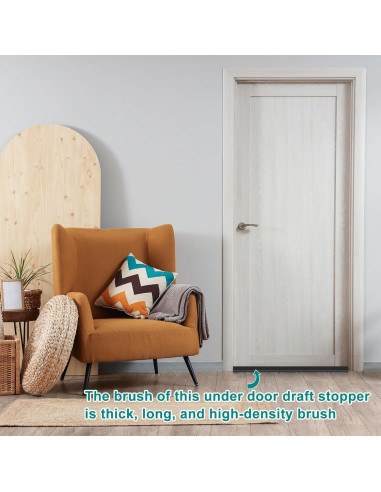 Barrera de Puerta uxcell 100 cm x 5 cm TPE Aislante Negro