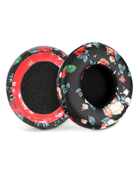 Almohadillas de Repuesto para Auriculares Beats Solo 2 y 3 - Floral Negro Almohadillas de Repuesto para Auriculares Beats Solo 2 y 3 - Floral Negro