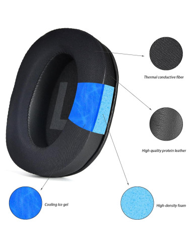 Almohadillas de Repuesto XBERSTAR para Auriculares Logitech G Pro/G Pro X - Espuma de Memoria Negra