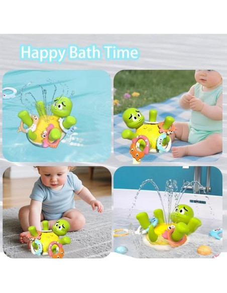 Juguete de Baño Tortuga AOONTYEN Verde Interactivo 3-6 Años Juguete de Baño Tortuga AOONTYEN Verde Interactivo 3-6 Años
