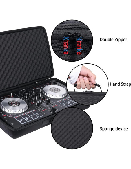 Funda Dura Khanka para Controlador DJ Pioneer DDJ-FLX4 y Auriculares Funda Dura Khanka para Controlador DJ Pioneer DDJ-FLX4 y Auriculares