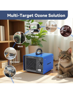 Generador de ozono 125000 mg/h CQ-60g para hogar y coche 2