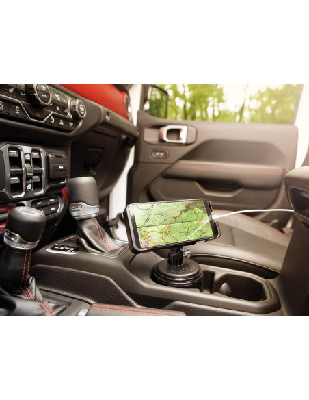 Soporte para teléfono WeatherTech CupFone Two View - Ajustable, universal para portavasos Soporte para teléfono WeatherTech CupFone Two View - Ajustable, universal para portavasos