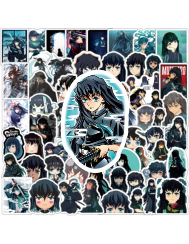 64 Stickers de Anime Japonés YEESACG Impermeables para Decorar