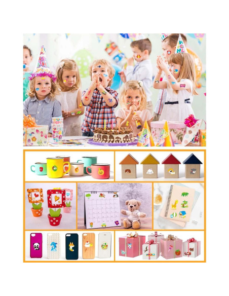 Pegatinas Puffy FNGEEN 3D para Niños - 24 Hojas Variadas Pegatinas Puffy FNGEEN 3D para Niños - 24 Hojas Variadas