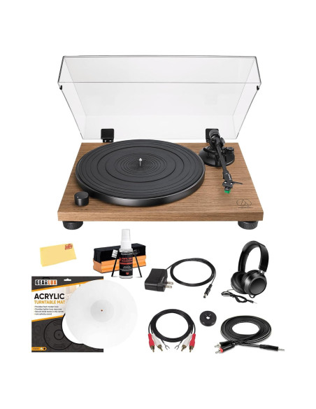 Tocadiscos Manual de Correa Audio-Technica AT-LPW40WN con Accesorios Tocadiscos Manual de Correa Audio-Technica AT-LPW40WN con Accesorios