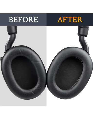 Almohadillas de Reemplazo SOULWIT para Jabra Evolve2 85 UC/MS - Negro