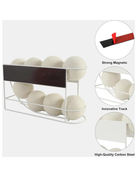 Soporte Magnético para Pelotas de Secadora ROLIZOE 8 Pelotas Soporte Magnético para Pelotas de Secadora ROLIZOE 8 Pelotas